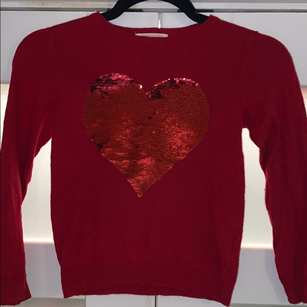 Red Heart Flippy Sweater